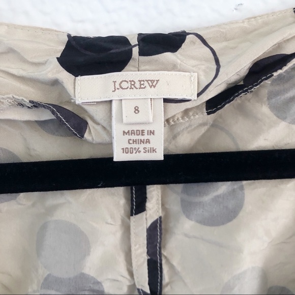 J crew | silk polka dot sequins Shortsleeved top - Picture 4 of 5